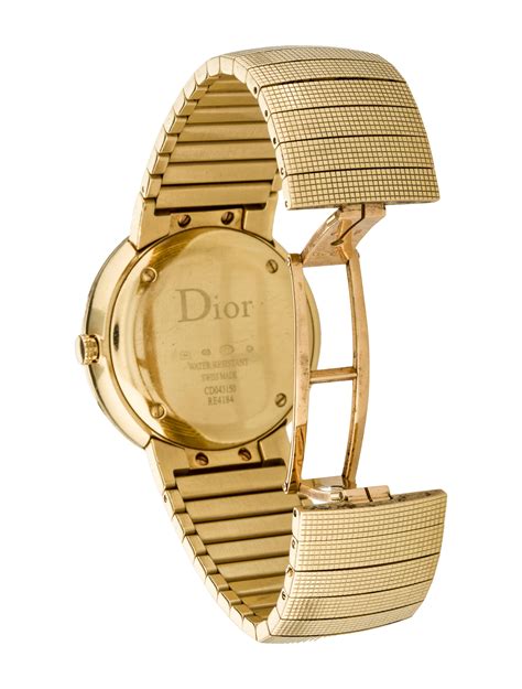 christian dior hand men watch gold
